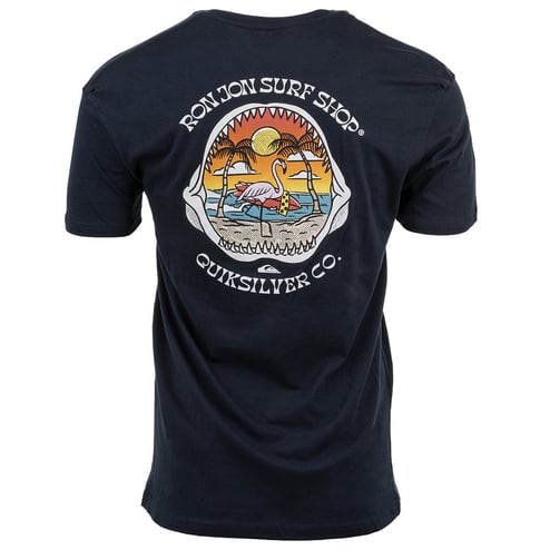 Quiksilver Ron Jon Flamingo Nation Navy Tee