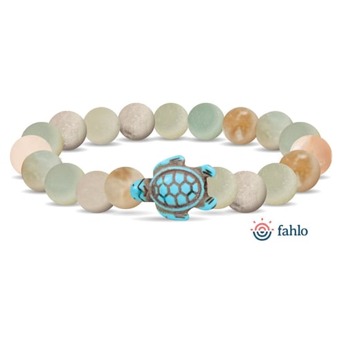 Fahlo® Journey Turtle Sky Stone Bracelet