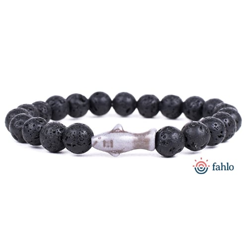Fahlo® Voyage Shark Lava Stone Bracelet