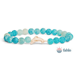 Fahlo® Odyssey Dolphin Aqua Blue Bracelet