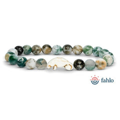 Fahlo® Drift Manatee Sea Grass Green Stone Bracelet